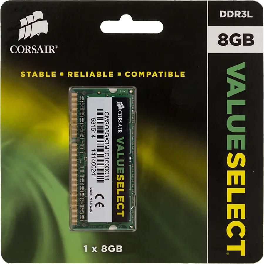 Corsair CMSO8GX3M1C1600C11 DDR3L 1x 8 1600 SO DIMM Ret 879781
