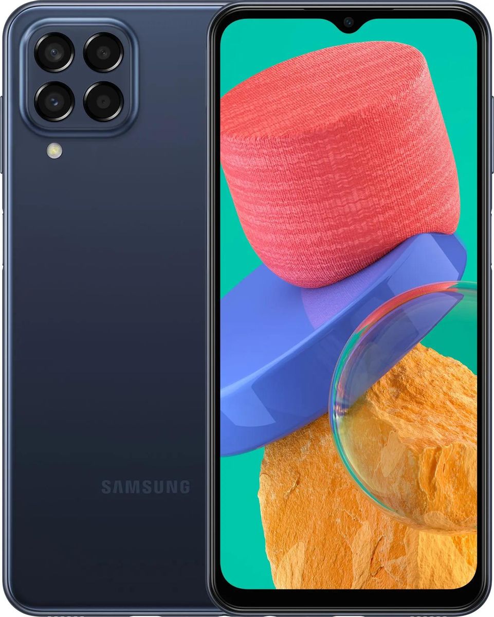 Характеристики Смартфон Samsung Galaxy M33 8/128Gb, SM-M336B, синий  (1809078) смотреть в СИТИЛИНК