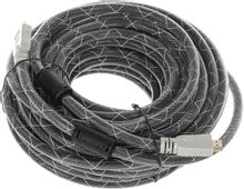 Изображение товара HDMI кабель ver 1.4 20м GOLD с ферритовым фильтром черный