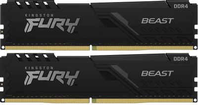 Оперативная память Kingston Fury Beast KF426C16BB1K2/32 DDR4 -  2x 16ГБ 2666МГц, DIMM,  Ret