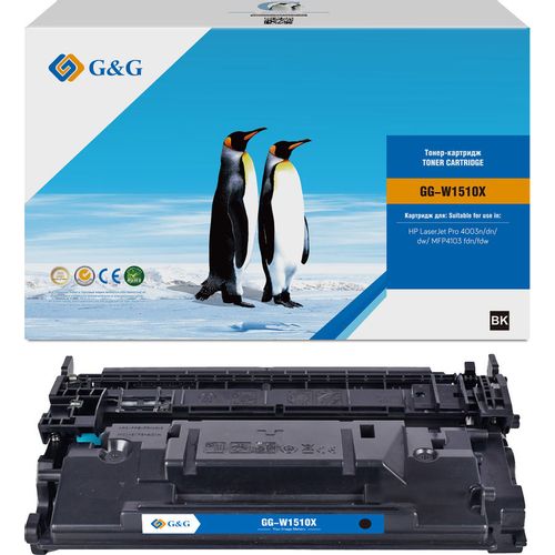 Картридж G&G GG-W1510X, W1510X, черный / GG-W1510X