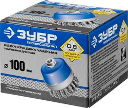 Щетка чашечная Зубр Профессионал,  100мм, по металлу