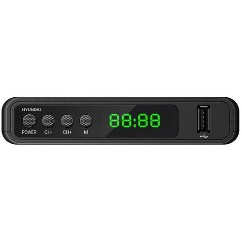 Ресивер DVB-T2 Hyundai H-DVB520, черный + Wi-Fi адаптер