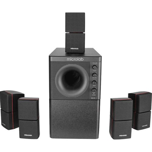 Колонки Bluetooth Microlab X3, 5.1, черный