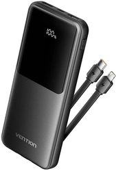 Внешний аккумулятор (Power Bank) VENTION FHOB0,  10000мAч,  черный