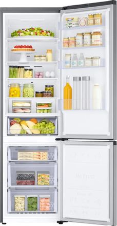 Холодильник двухкамерный Samsung RB38C600DSA/EF инверторный, серебристый