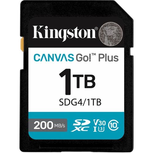 Карта памяти SDXC UHS-I U3 Kingston Canvas Go! Plus 1024 ГБ