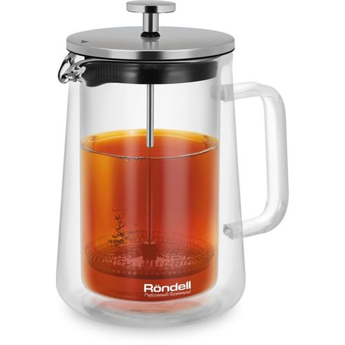Френч-пресс Rondell Eletto RDS-1823, 0.6л, прозрачный