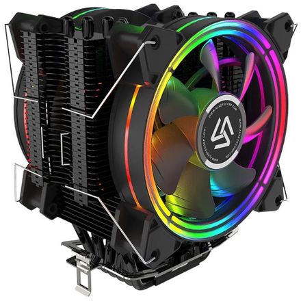 Устройство охлаждения (кулер) ALSEYE H120D,  4-pin,  RGB,  120мм,  черный,  retail