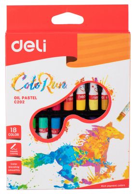 Пастель масляная Deli ColoRun EC20210,  18 цветов