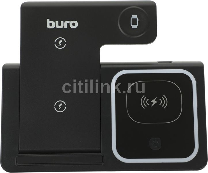 Беспроводное зарядное устройство Buro CWC-QC4,  1xUSB-C,  USB-C,  18Вт,  3A,  черный [cwc-qc4a18bk]