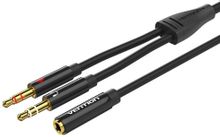 Изображение товара Переходник для наушников VENTION BHDBY с Jack 3.5 и 2xJack 3.5