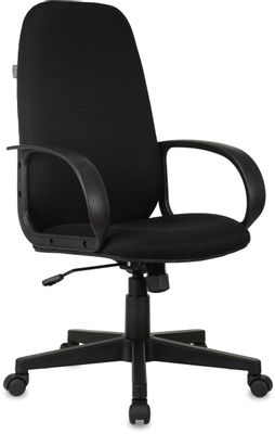Кресло руководителя Бюрократ Ch-808AXSN, на колесиках, ткань, черный [ch-808axsn/tw-11]