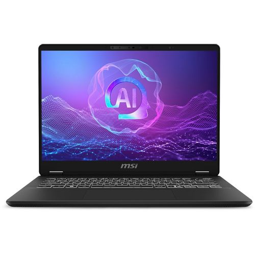 Ноутбук MSI Prestige 14 AI+ Evo C2VMG-044RU, 14", OLED, Intel Core Ultra 7 258V 2.2ГГц, 8-ядерный, 32ГБ LPDDR5x, 1ТБ SSD, Intel Arc 140V, Windows 11 Pro, серый [9s7-14n321-044]