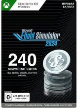 Изображение товара Пополнение игровой валюты Microsoft Flight Simulator 2024 240 Simverse Coins RU, регион: Россия