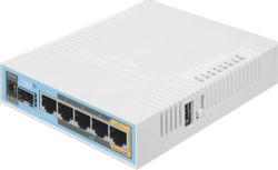 Wi-Fi роутер MIKROTIK hAP ac, Wi-Fi 5, AC1750, 4 LAN, белый