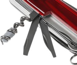 Складной нож Victorinox CyberTool L, функций: 39, 91мм, красный полупрозрачный