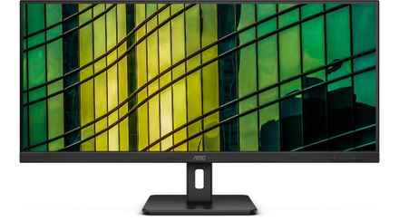 34" Монитор AOC U34E2M,  3440x1440,  VA,  100Гц,  2хHDMI,  1хDP,  черный