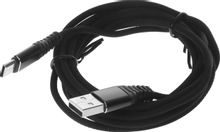 Изображение товара Кабель Digma USB Type-C 2м в оплетке черный для зарядки и передачи данных