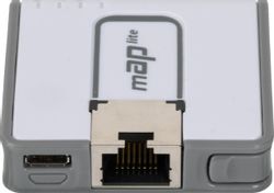 Точка доступа MIKROTIK mAP lite, N300, 2.4ГГц, 1xRJ45, белый