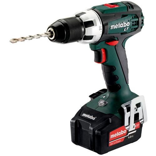 Дрель-шуруповерт METABO BS 18 LT, 4Ач, с двумя аккумуляторами [602102500]