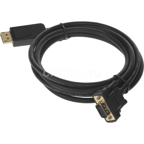 Кабель-переходник видео Buro 1.1v, DisplayPort (m) — VGA (m), ver 1.1, 2м [bhp dpp_vga-1]
