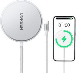 Изображение товара Беспроводное зарядное устройство UGREEN W703,  USB-C, 15Вт, 3A, белый [35565]