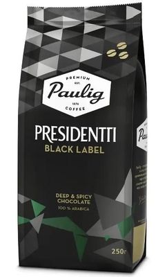 Кофе зерновой PAULIG Presidentti Black Label, 250 гр [17653] – купить в ...