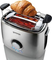 Тостер Gorenje T1000E, серебристый/черный