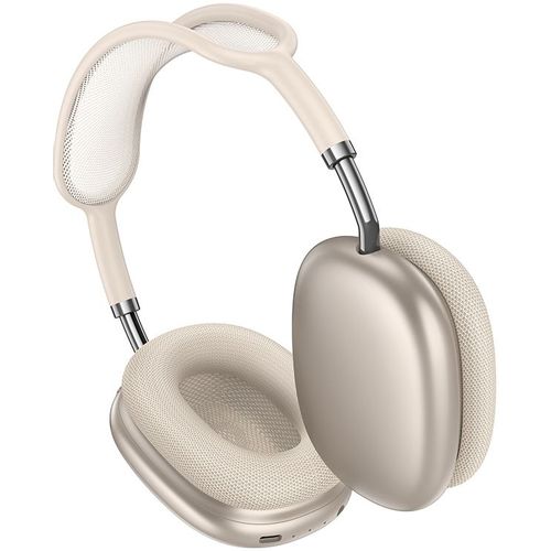 Наушники Hoco W65, 3.5 мм/Bluetooth, мониторные, бежевый [50410]