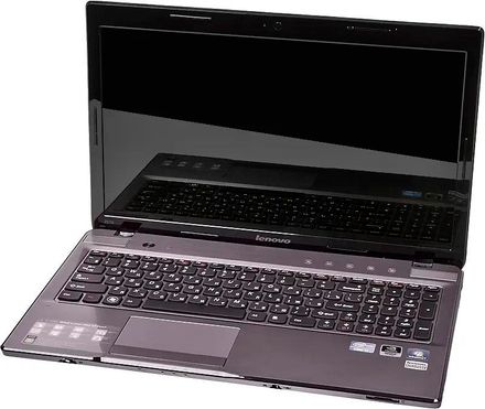 Ноутбук Lenovo IdeaPad Z570A 15.6", Intel Core i7 2670QM 2.2ГГц, 4-ядерный, 6ГБ DDR3, 500ГБ,  NVIDIA GeForce  GT 540M - 2 ГБ, Windows 7 Home Basic, серебристый [59320175]