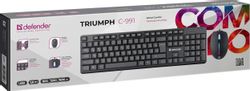 Комплект (клавиатура+мышь) Defender Triumph C-991, черный