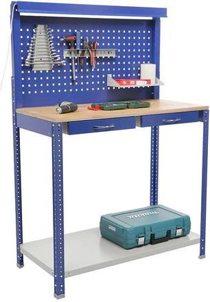 Верстак ПРАКТИК Garage Set 1 металл, синий/серый [s30399501546]