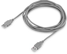 Изображение товара Кабель USB2.0 Buro USB A(m) -  USB A(m), 3м, серый