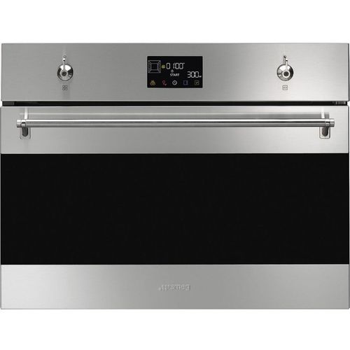 Духовой шкаф электрический SMEG Classica SO4302M1X, 40л, дверца с 4 стеклами, нержавеющая сталь — цена и наличие Духовой шкаф электрический SMEG Classica SO4302M1X, 40л, дверца с 4 стеклами, нержавеющая сталь