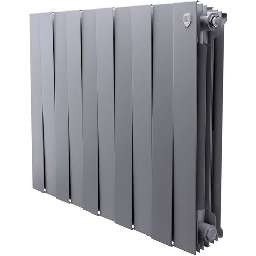 Радиатор биметаллический ROYAL THERMO PianoForte 500, 10 секций, боковое подключение, серебристый