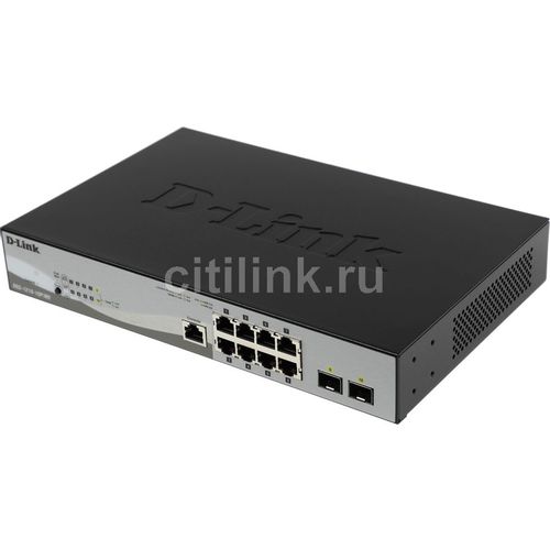 Коммутатор D-Link DGS-1210-10P/ME/B1A, управляемый, 9