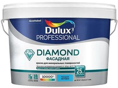 Краска Dulux Diamond Фасадная (5183700) белый 2.5л