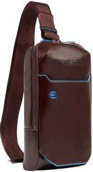 Рюкзак слинг Piquadro Blue Square CA6898B2/MO красное дерево натуральная кожа