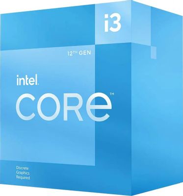 Процессор Intel Core i3 12100F, LGA 1700,  BOX [bx8071512100f  s rl63]