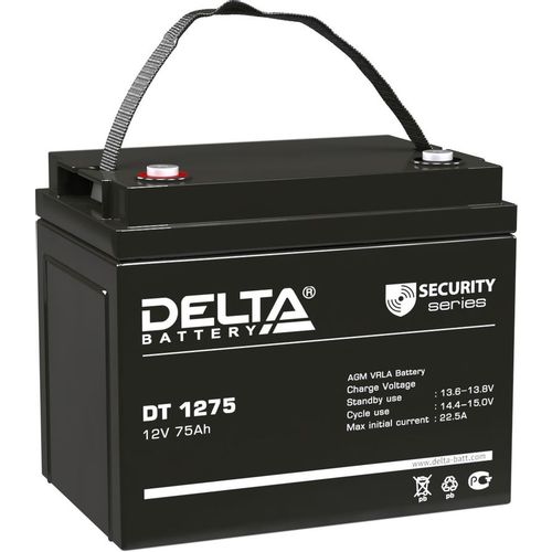 Аккумуляторная батарея Delta DT 1275 для ИБП, 12В, 75Ач