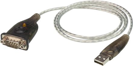 Кабель ATEN UC232A1, USB (m) - DB9/COM, 1м, прозрачный