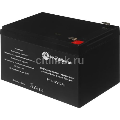 Аккумуляторная батарея PROFICABLE PCS-12V12AH для ИБП, 12В, 12Ач
