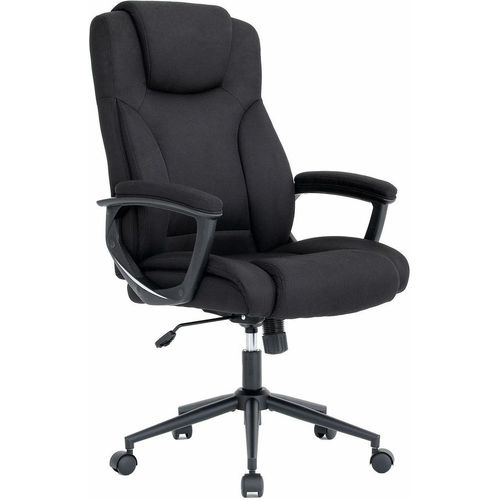Кресло BRABIX EX-551, ткань, до 120кг, топ-ган, пластиковые подлокотники, черный