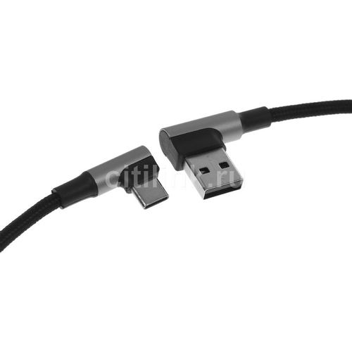 Кабель UGREEN US176, USB Type-C (m) — USB (m), 1м, 3A, серый [20856]