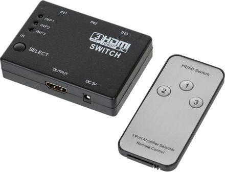 Переключатель аудио-видео PALMEXX HDMI (f) -  HDMI (f),  HDMI (f),  ver 1.4,  черный [7004]