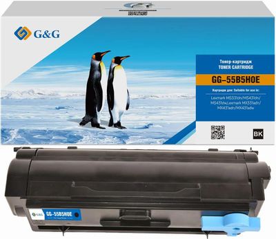 Обзор товара картридж G&G GG-55B5H0E, 55B5H00/55B5H0E, черный / GG ...