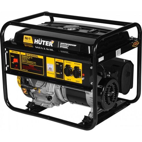 Бензиновый генератор Huter DY6500L, 220 В, 5.5кВт [64/1/6]
