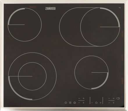 Электрическая варочная поверхность Zanussi CPZ6466KX, конфорок: 4 шт.,  стеклокерамика,  независимая, черный