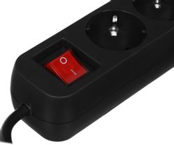 Сетевой удлинитель Defender G530, 3м, черный